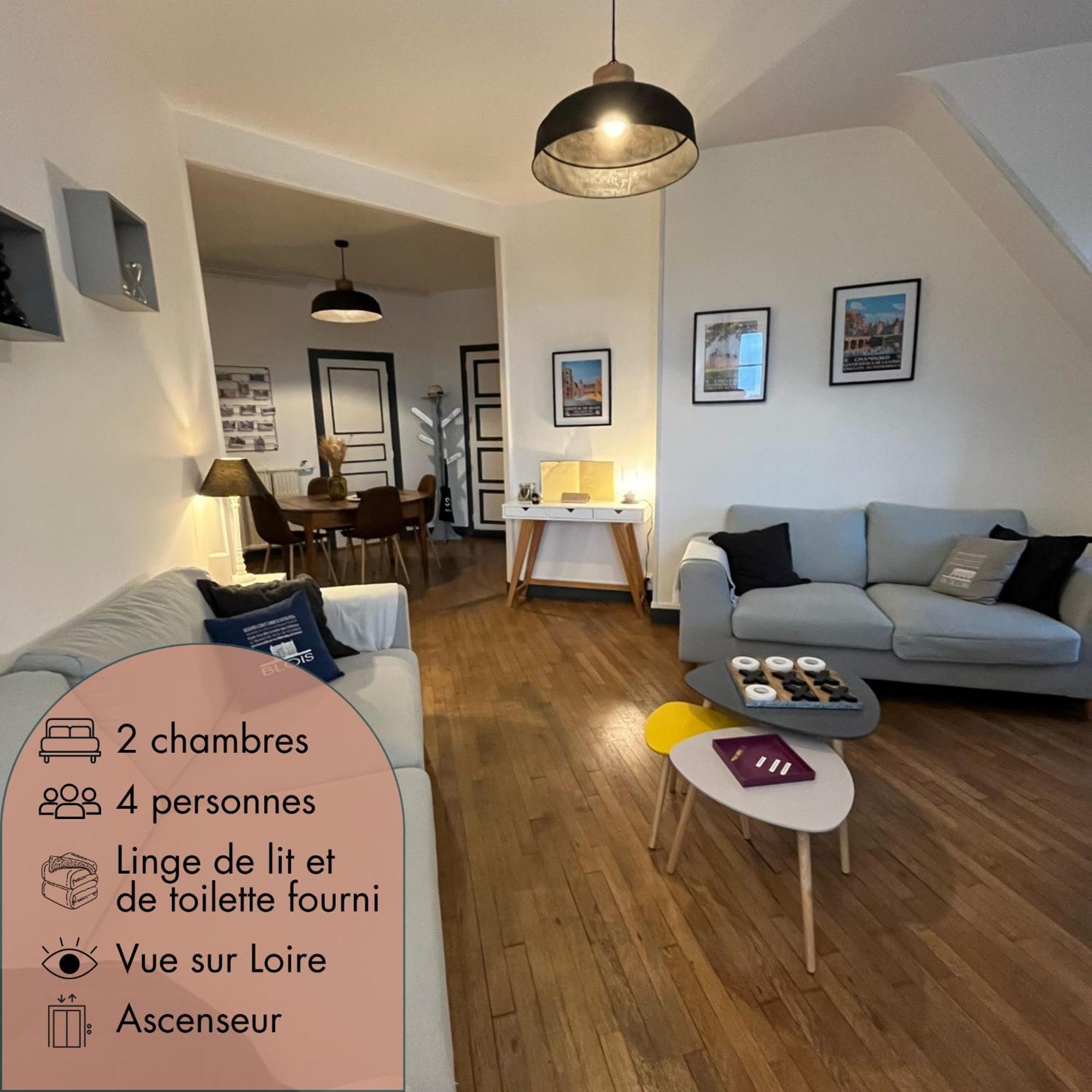 Entre Loire & Chateau - Vue Exceptionnelle A Blois Dış mekan fotoğraf